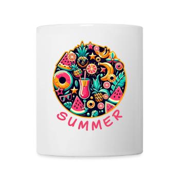 Sommerliche Farben - Tasse - Weiß - Vorne