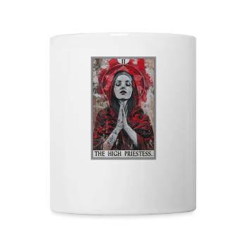 Carte de tarot La Grande Prêtresse La Grande Prêtresse - Mug blanc - blanc - Devant
