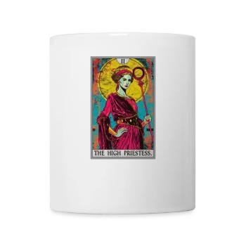 Carte de tarot La Grande Prêtresse La Grande Prêtresse - Mug blanc - blanc - Devant