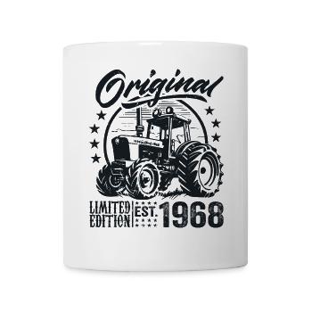 Original 1968 Anniversaire 1968 Fermier Tracteur - Mug blanc - blanc - Devant