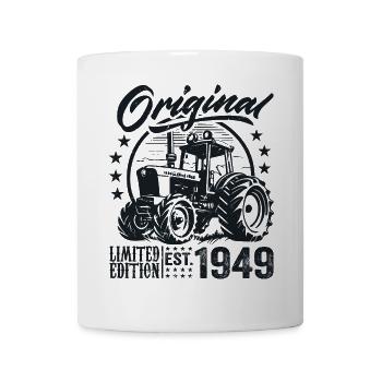Original 1949 Anniversaire 1949 Fermier Tracteur - Mug blanc - blanc - Devant
