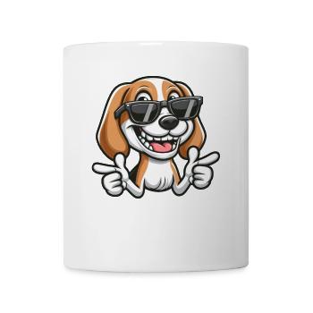 Cute Beagle Dog Cartoon Dog Lover - Mug - white - Front