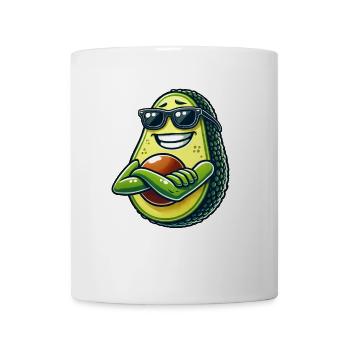 Cooler Avocado Sonnenbrille Avocado lustig - Tasse - Weiß - Vorne