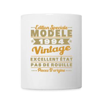 1994 Vintage Retro Geburtstagsgeschenk - Tasse - Weiß - Vorne