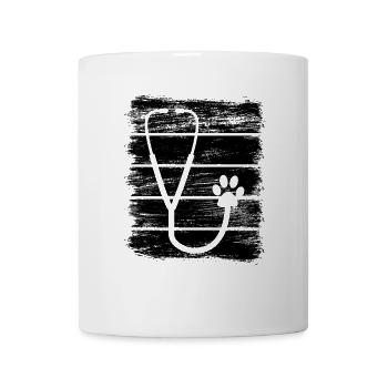 Veterinary stethoscope - Mug - white - Front