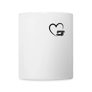 Sewing Heart sewing machine Sewing - Mug - white - Front