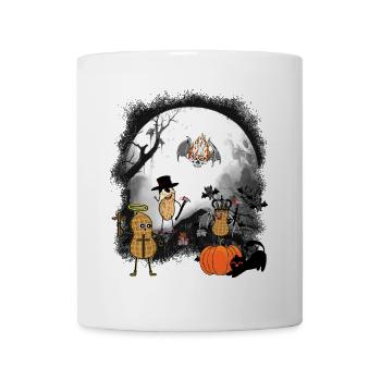 Erdnüsse Erdnuss Halloween Mitternacht - Tasse - Weiß - Vorne