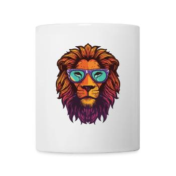 Lion Cool Head Party - Mug blanc - blanc - Devant