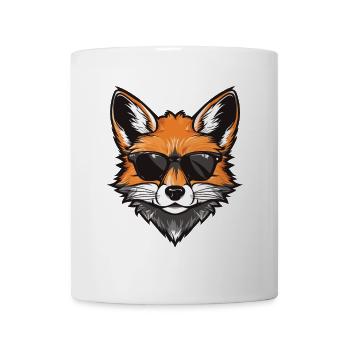 Fox Cool Head Party - Mug - white - Front