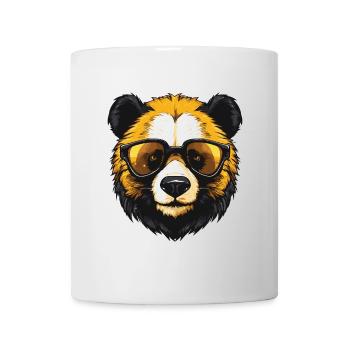 Fête Panda Cool Head - Mug blanc - blanc - Devant