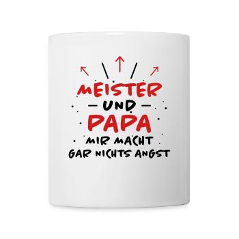 Meister Spruch Prüfung Lustiges Meister Geschenk - Tasse - Weiß - Vorne