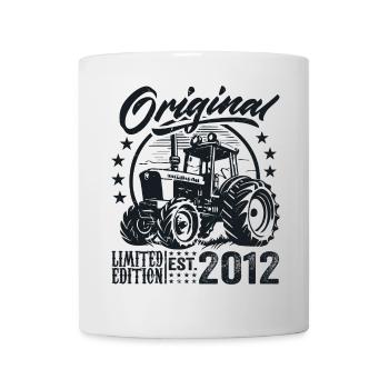 Original 2012 Anniversaire 2012 Fermier Tracteur - Mug blanc - blanc - Devant
