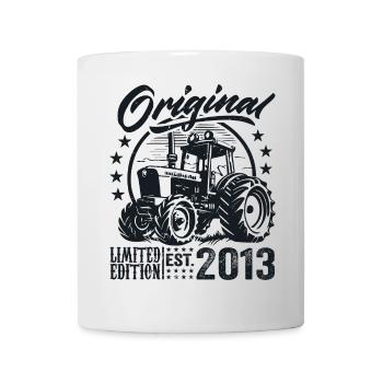 Original 2013 Anniversaire 2013 Fermier Tracteur - Mug blanc - blanc - Devant