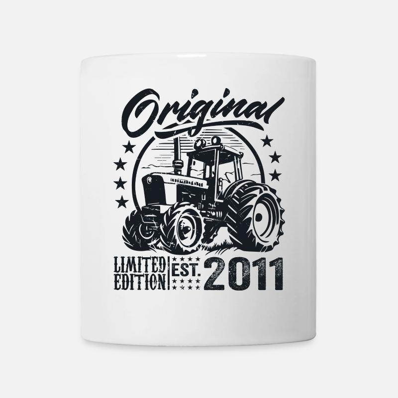 Original 2011 Jubiläum 2011 Farmer Traktor - Tasse - Weiß