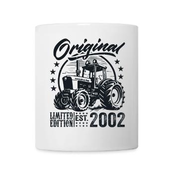 Original 2002 Anniversaire 2002 Fermier Tracteur - Mug blanc - blanc - Devant