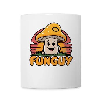 Funny Cartoon Mushroom Character Fun Guy - Mug - white - Front