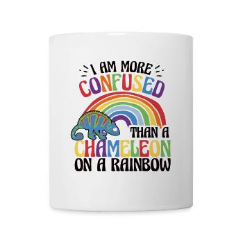 I'm more confused than a chameleon - Mug - white - Front