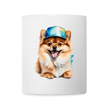 Pomeranian Pomeranian Snapback Cap Dog Print - Mug - white - Front
