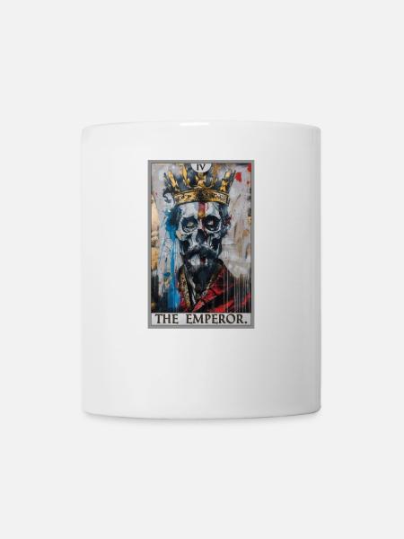Tarotkarte The Emperor Der Herrscher - Tasse - Weiß