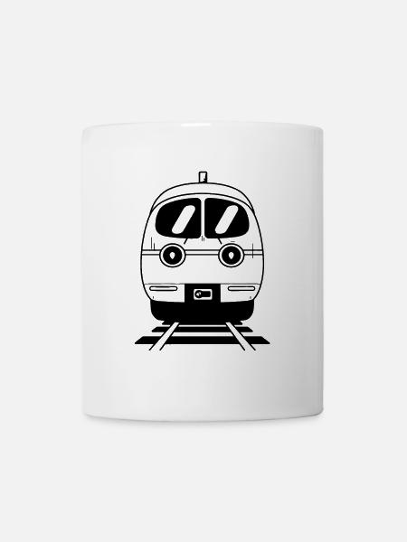 Cartoon Eisenbahn - Tasse - Weiß