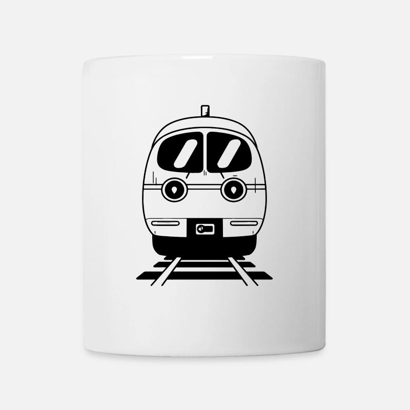 Cartoon Eisenbahn - Tasse - Weiß