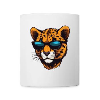 Fête Cheetah Cool Head - Mug blanc - blanc - Devant
