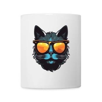 Cat Cool Head Party - Mug - white - Front