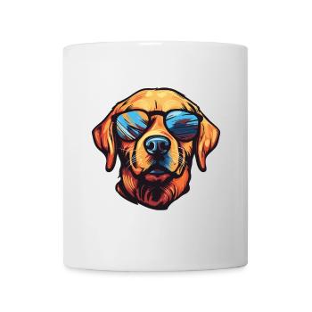 Labrador Hund Cool Kopf Party - Tasse - Weiß - Vorne