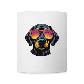 Dachshund Hund Kopf Dackel - Tasse - Weiß - Vorne