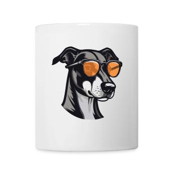 Greyhound Dog Cool Head Party - Mug - white - Front
