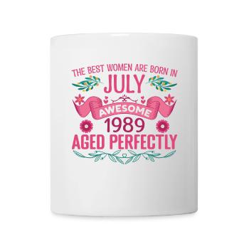 Juillet 1989 anniversaire femme Juillet 1989 - Mug blanc - blanc - Devant