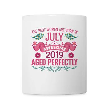 Juli 2019 Frauengeburtstag Juli 2019 - Tasse - Weiß - Vorne