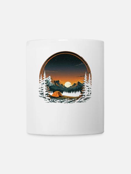 Outdoor Sonnenuntergang - Tasse - Weiß