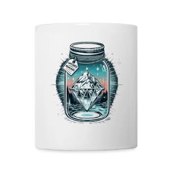 Diamond in a mason jar - Mug - white - Front