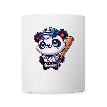 Funny Panda Playing Baseball Panda - Mug - white - Front