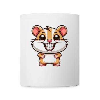 Süßer Hamster Meerschweinchen Comic Lustig - Tasse - Weiß - Vorne