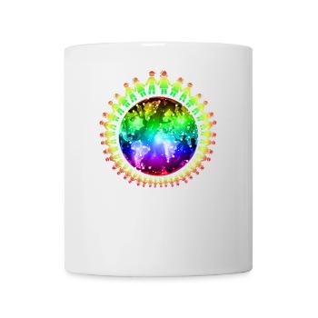 contre le racisme, contre la droite, contre les nazis, l’amour - Mug blanc - blanc - Devant