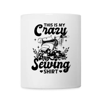 C’est ma chemise de couture folle Funny Sewing - Mug blanc - blanc - Devant