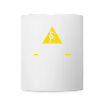 Warnung: Ich Könnte Ausflippen - Tasse - Weiß - Vorne
