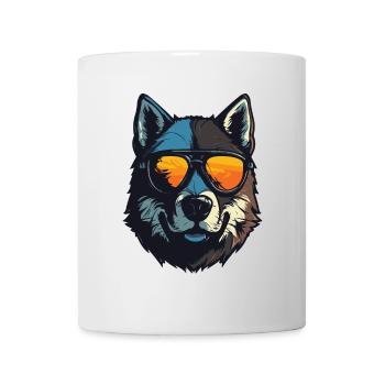 Akita Hund Cool Kopf Party - Tasse - Weiß - Vorne