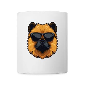Chow Chow Hund Cool Kopf Party - Tasse - Weiß - Vorne