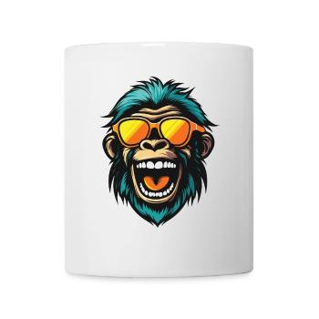 Monkey Head Funny Party - Mug - white - Front