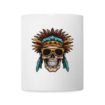 Apache Totenkopf Indianer - Tasse - Weiß - Vorne