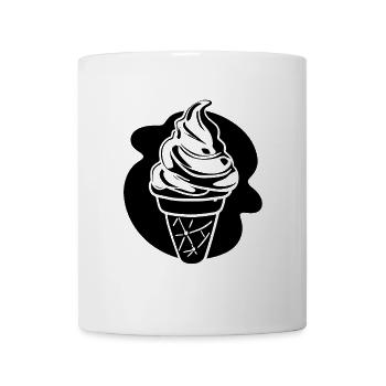 Eiscreme Skizze - Tasse - Weiß - Vorne
