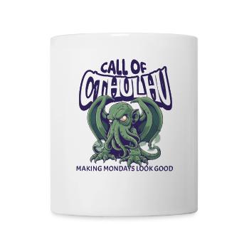 Call of Cthulhu Kult Lovecraft Necronomicon - Tasse - Weiß - Vorne