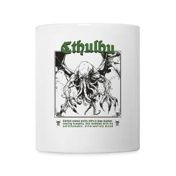 Tarot Karte - Cthulhu Kult Lovecraft Necronomicon - Tasse - Weiß - Vorne