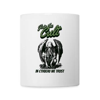 Join the Cult Cthulhu Kult Lovecraft Necronomicon - Tasse - Weiß - Vorne