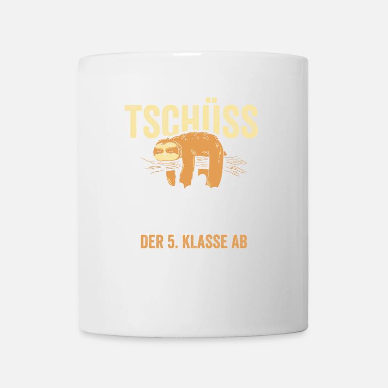 Tschüss Grundschule ich häng jetzt in der 5 Klasse - Tasse - Weiß
