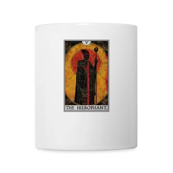 Tarotkarte The Hierophant Der Hierophant - Tasse - Weiß - Vorne