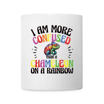 Ich Bin Verwirrter Als Ein Chamäleon - Tasse - Weiß - Vorne